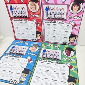 Calendário Formatura Editável