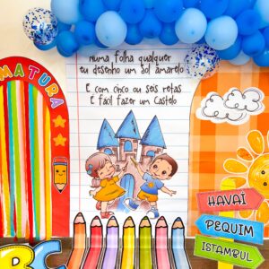 Cenário para Formatura ABC - Aquarela