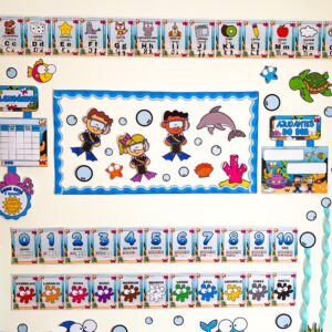 Kit Decoração de Sala Fundo do Mar