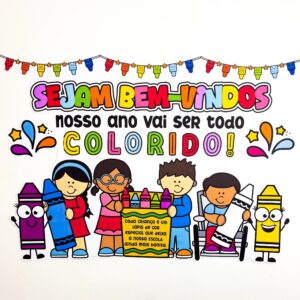 Painel Bem-vindos Colorido