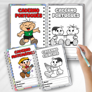 Capas para caderno Turma da Mônica