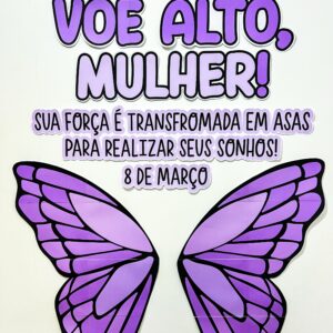 Painel para fotos Dia da Mulher