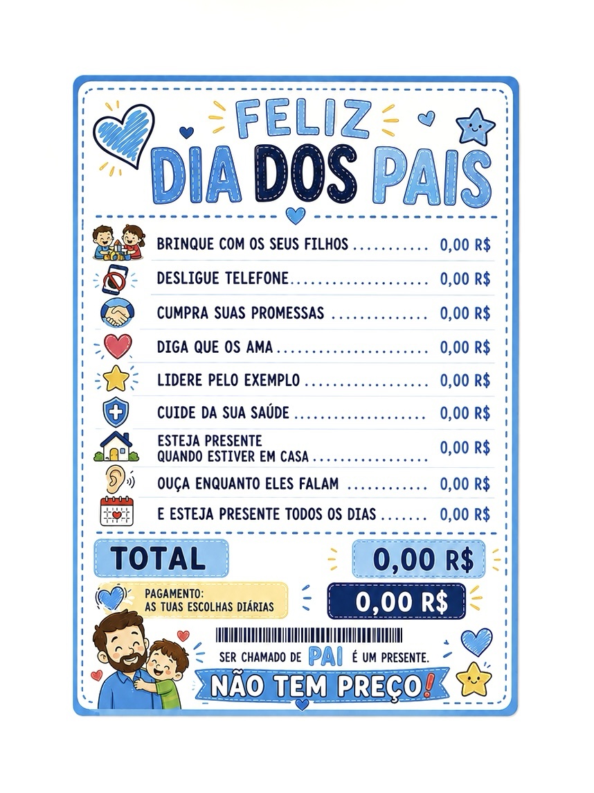Painel Ser Pai não tem Preço - Imagem 2