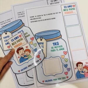 Pote de Motivos para Amar o Papai