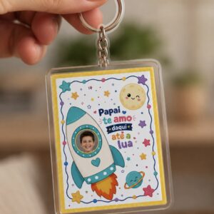 Chaveiro e Cartão                                              Papai te amo até a lua!