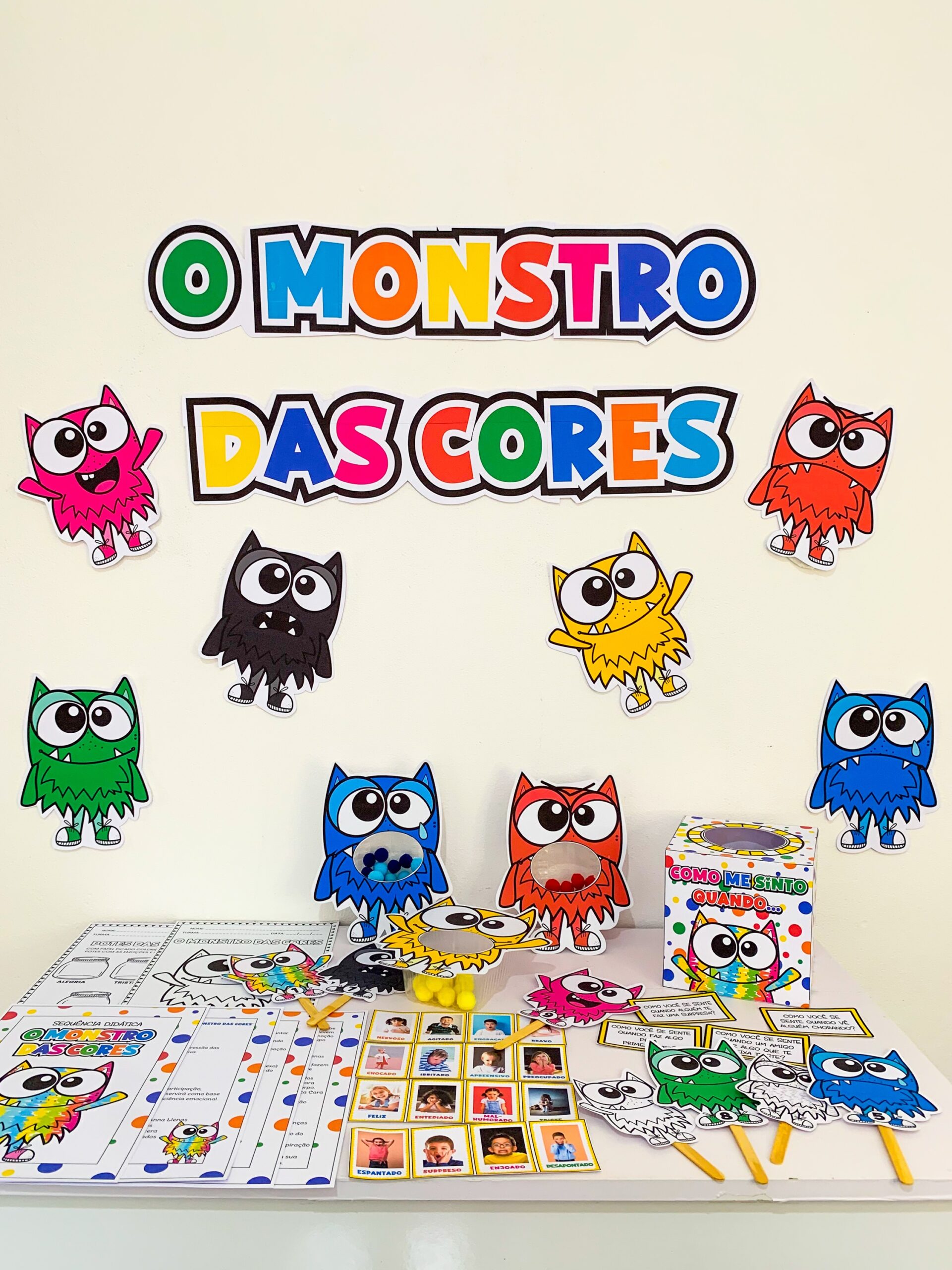 🌈Kit Sequência Didática: O Monstro das Cores