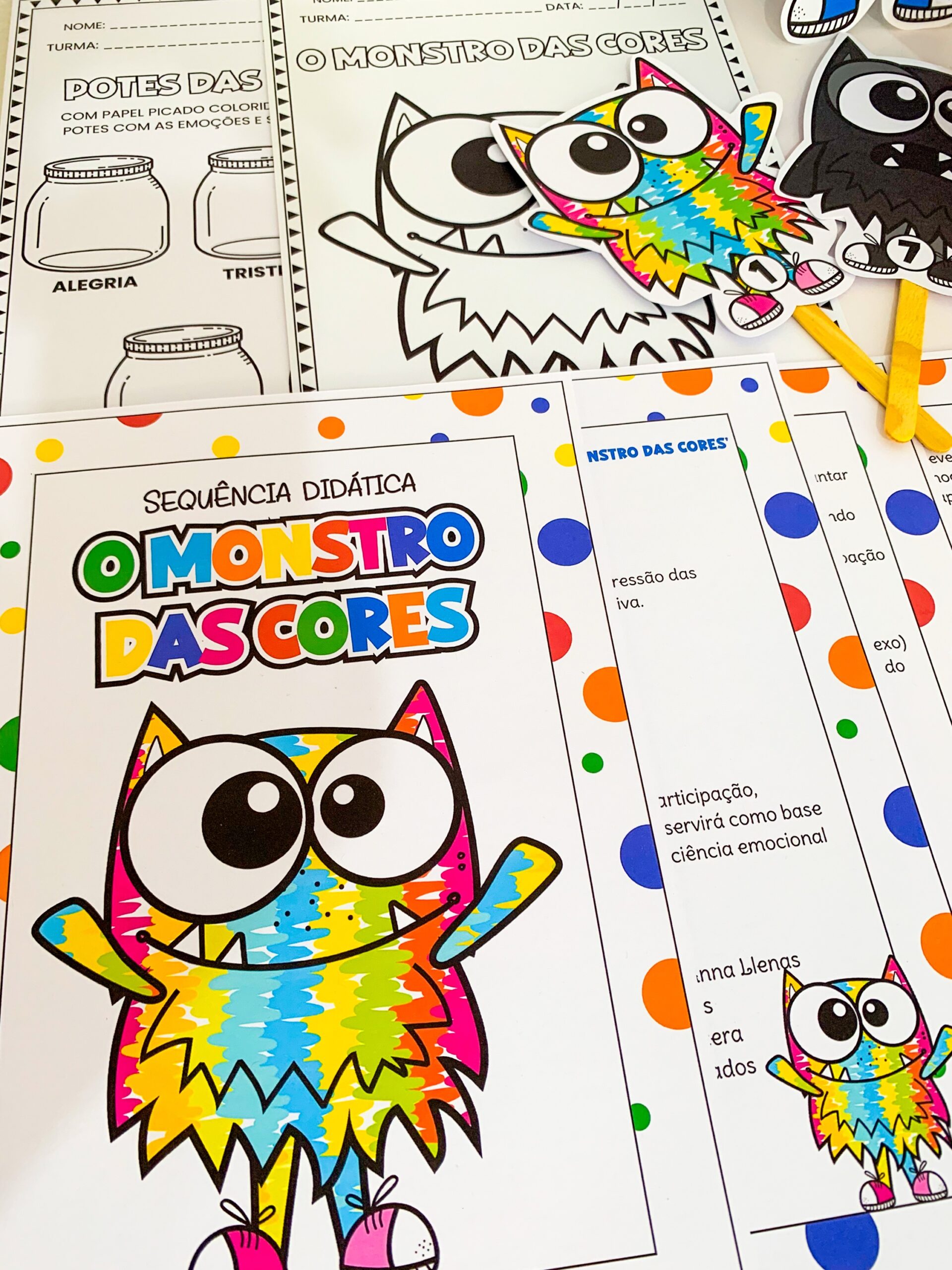 🌈Kit Sequência Didática: O Monstro das Cores - Imagem 4