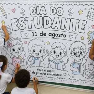 Painel Dia do Estudante - Pintura Coletiva