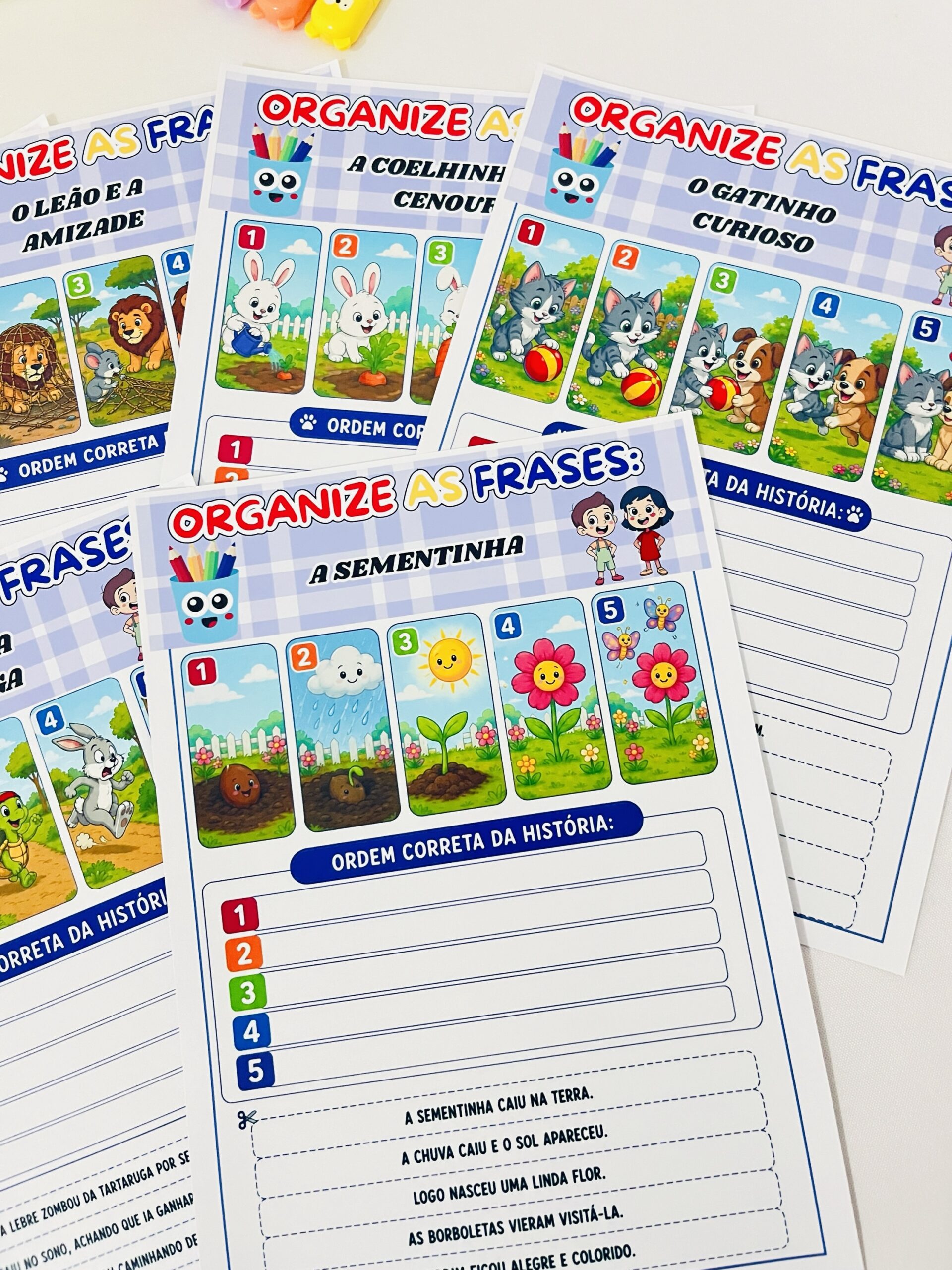 Organize as frases. - Imagem 2