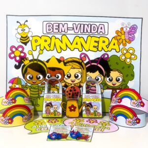 Kit Primavera-Painel e Lembrancinhas